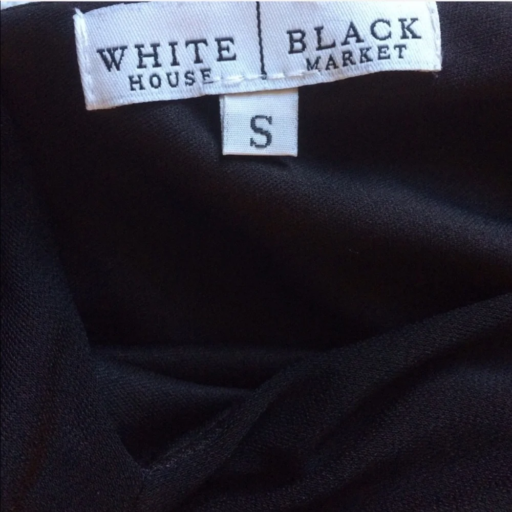 White House Black Market Black Cocktail Little Black Dress LBD Dress - Picture 6 of 7